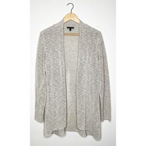 Eileen Fisher Open Knit Cardigan Womens Linen Cotton Open Front Flowy Work